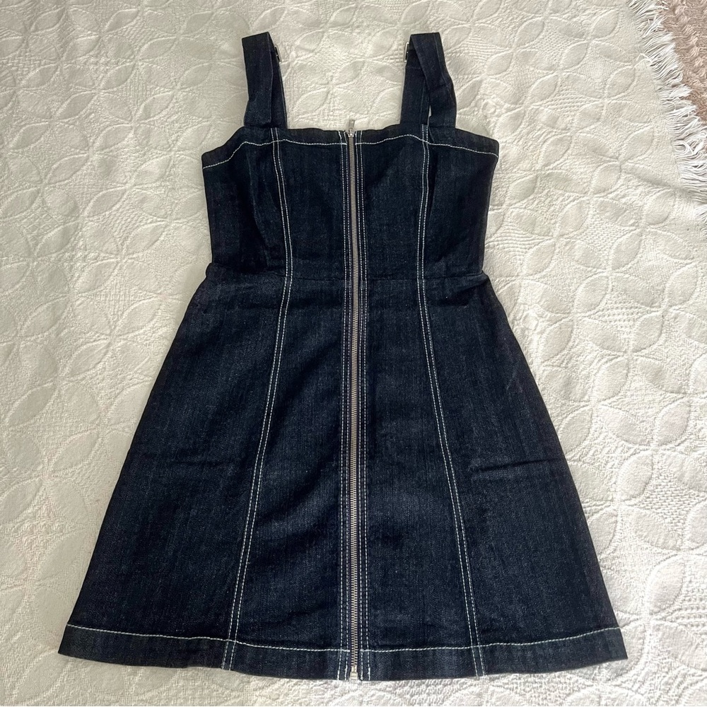 Reformation Denim Rowena Dress, Size 6 View 6